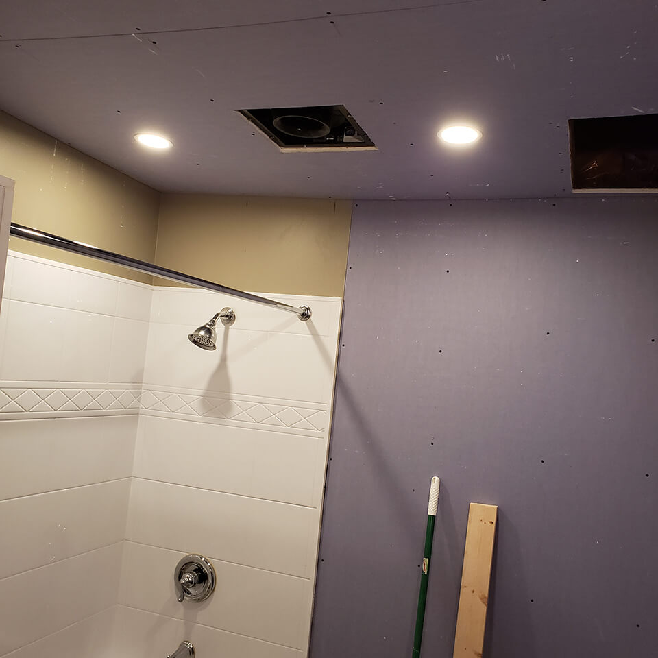 potlights Bathroom Powder Room - Bathroom Renovations Winnipeg - All Canadian Renovations Ltd.