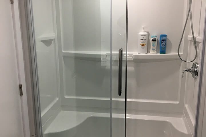 updated shower Bathroom Renovation - Bathroom Renovations Winnipeg - All Canadian Renovations Ltd.