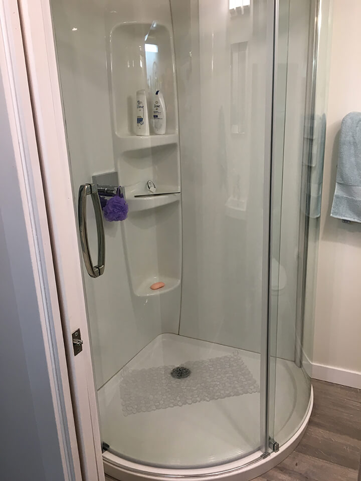 round shower Bathroom Renovation - Winnipeg Bathroom Renovations - All Canadian Renovations Ltd.