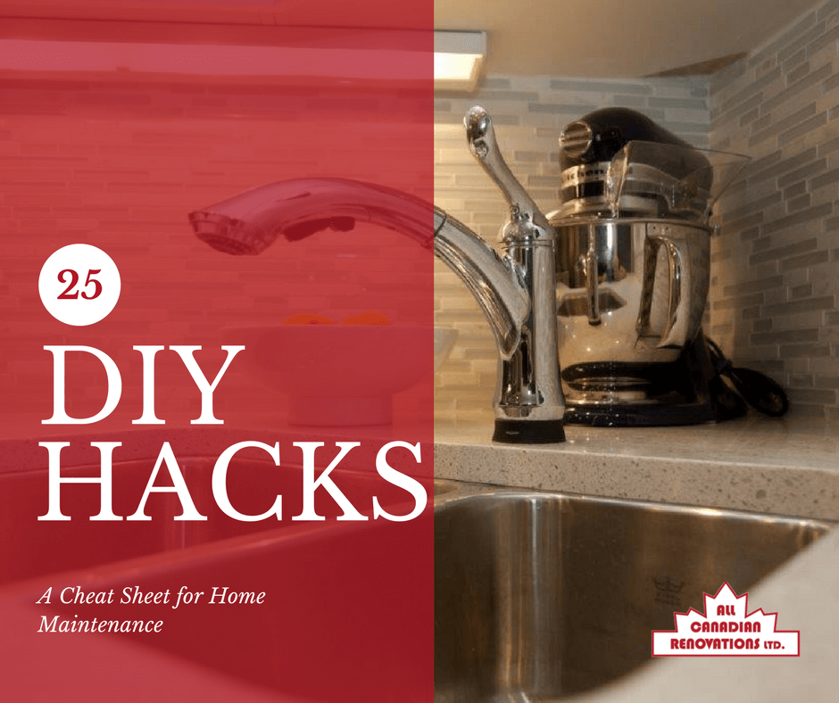 All Canadian Renovations Ltd. - 25 DIY Hacks A Cheat Sheet for Home Maintenance