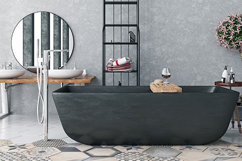 Bathroom Design tip: Alternative Material Tubs - Winnipeg Bathroom Design - All Canadian Renovations Ltd.